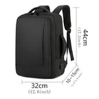 1Pcs Expandable Travel Backpack, Business casual men's backpack,with USB charging,waterproof fabric,suitable for daily commuting