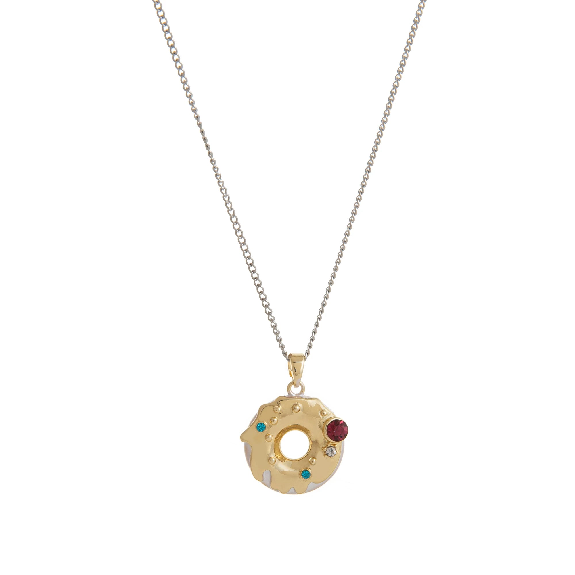 18K gold-plated ladies' cute food, fun Y2K dessert pendant necklace suitable for girls and teenagers