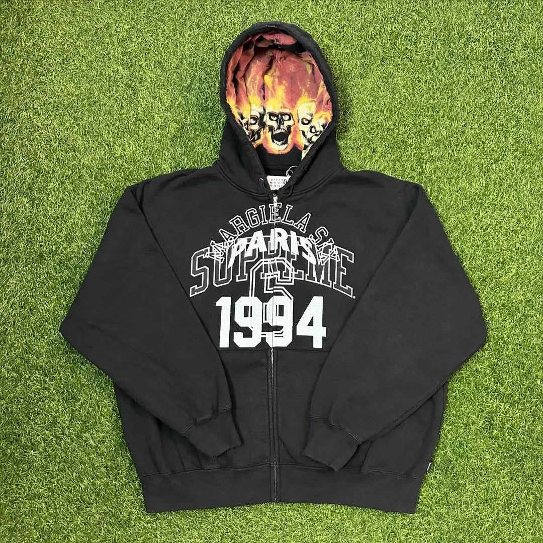 Retro letter hooded sweatshirt jacket for women spring and autumn 2024 new American casual loose fashion retro long-sleeved top