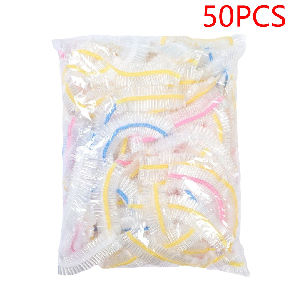 50/100/200PCS Colorful Disposable Food Cover Food Grade Fruit Fresh-keeping Plastic Bag Transparent Plastic Bag Color Cling Film