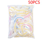 50/100/200PCS Colorful Disposable Food Cover Food Grade Fruit Fresh-keeping Plastic Bag Transparent Plastic Bag Color Cling Film