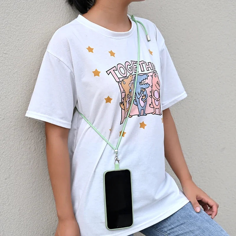 Phone Lanyard Adjustable Detachable Cord Lanyard Strap For Mobile Phone Chain Accessories Cell Phone Rope Neck Straps Universal