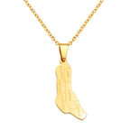 Anniyo Comores Map With City Name Necklaces for Women Comoros Jewelry Grand Comore Island @365221