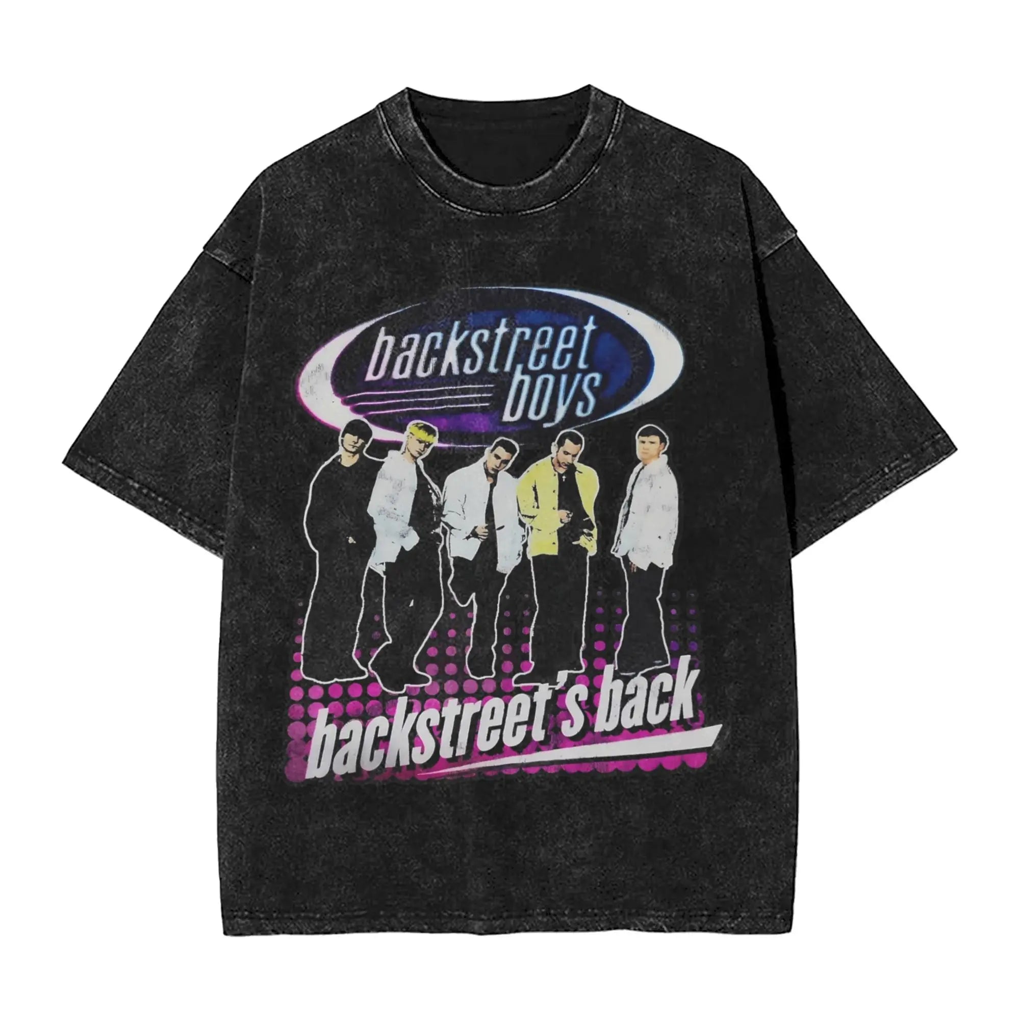 Vintage Backstreet Boys Into The Millennium Tour 2025 Merch T-Shirts for Men Women  Washed Cotton Tee Shirt Clothes