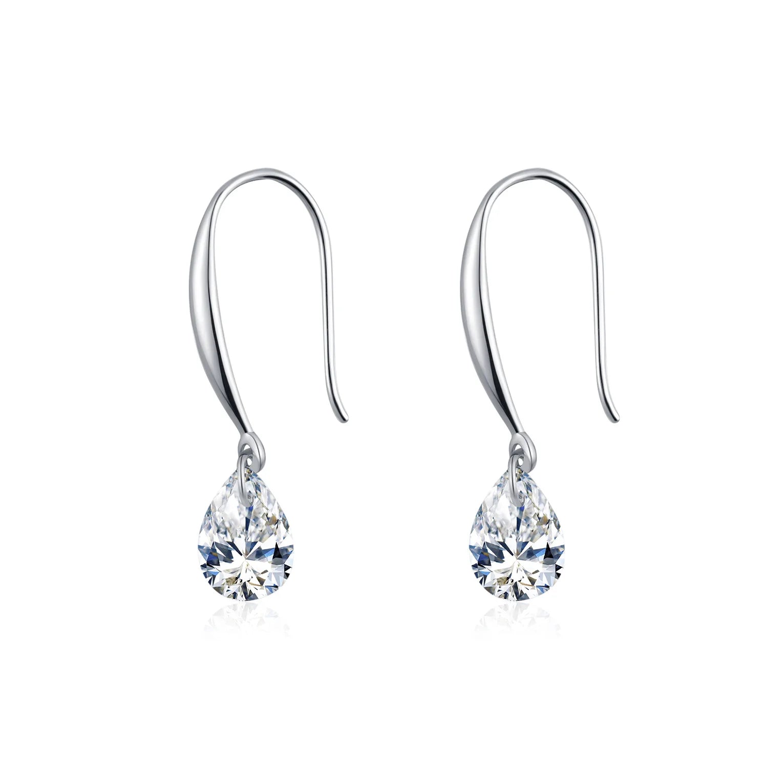 OEVAS 6*9mm Pear Cut Zircon Earrings For Women 100% S925 Sterling Silver Lab Diamond Sparkling Wedding Fine Jewelry wholesale