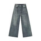 IEFB American Style Men's Denim Pants Washing Fashion Loose Men's Straight Trousers Casual Wide Leg Jeans New Summer 2024 9C6303
