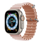 Ocean Strap for Apple Watch Ultra 2 Band 49mm 44mm 40mm 45mm 41mm 42mm 46mm 38mm Silicone Bracelet iWatch Series 10 9 SE 8 7 6 5