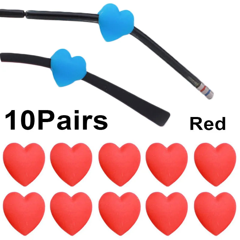 20pcs Anti-slip Silicone Ear Grip Glasses Eyeglasses Leg Ear Hook Stopper Bracket Fastener Accessories Temple Tip Eyewear Holder
