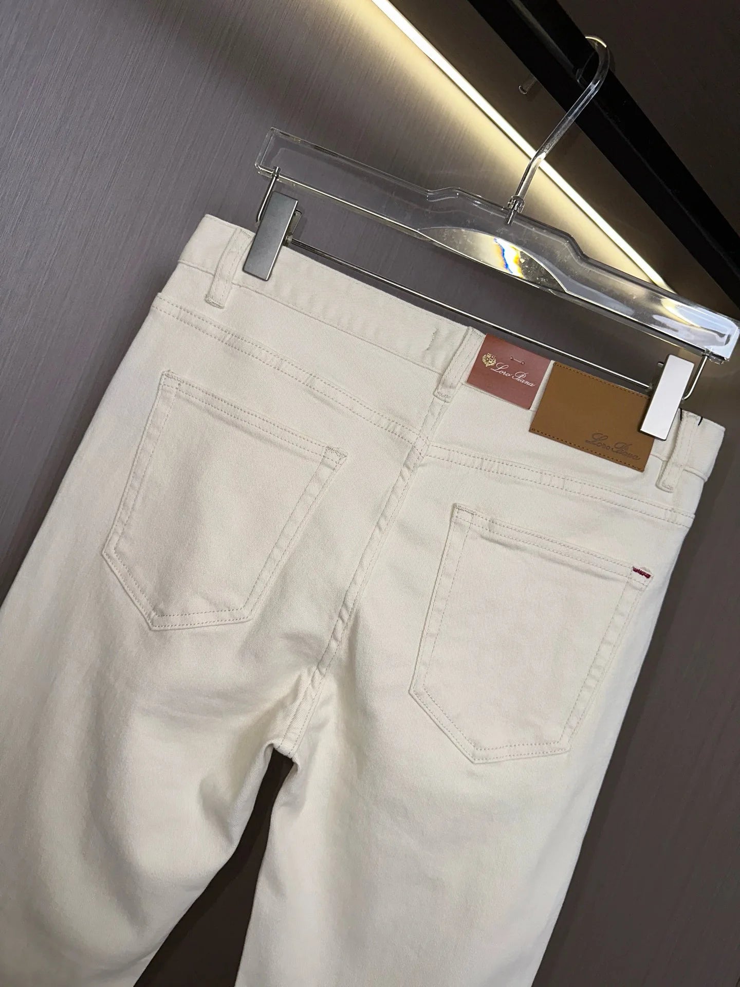 LP Italian 25ss washed micro-elastic breathable casual old money wind straight jeans