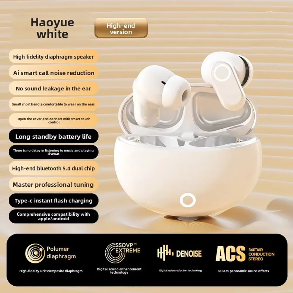 Bluetooth 5.4 Earphones Mini Earbuds TWS Wireless Headphones Touch Control Sport Noise Cancelling Gaming Headsets for Xiaomi
