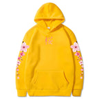 Japanese Blossom Sakura Graphic Hoodies Long Sleeve Winter Hooded Sweatshirts Casual Women/Men Comfortable Pullovers with Pocket