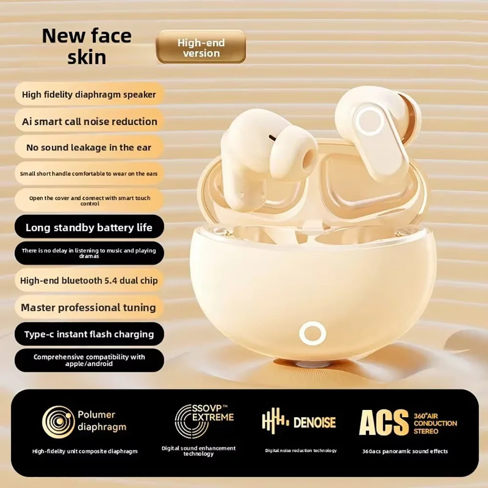 Bluetooth 5.4 Earphones Mini Earbuds TWS Wireless Headphones Touch Control Sport Noise Cancelling Gaming Headsets for Xiaomi