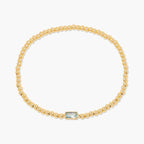 Miranda Unique Birthstone Bracelet 18K Gold Plated Stainless Steel Hypoallergenic Stretch Braceletable Jewelry Gift For Mom