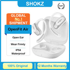 Hot Sale SHOKZ OpenFit Air Wireless Bluetooth Earphone Open Ear IP54 Waterproof Earhooks Sports Earbuds Support APP