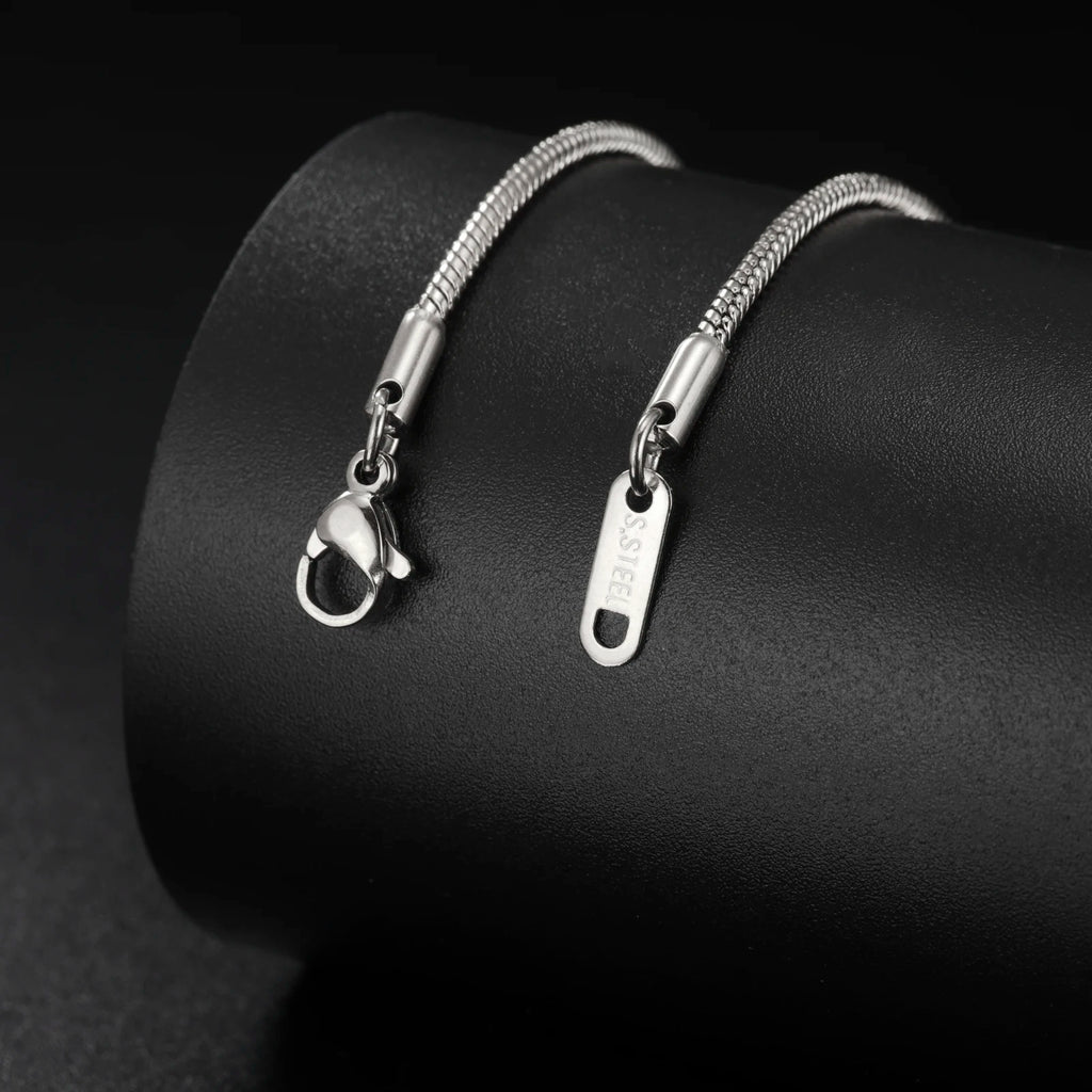 Cazador Stainless Steel Snake Chain Necklaces for Women Men Jewelry 2025 0.9mm 1.2mm 1.5mm 2mm Thickness Chains Birthday Gift