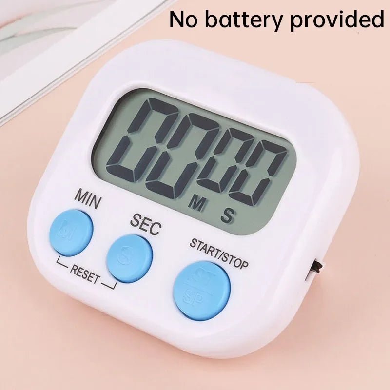 Kitchen Timer Magnetic LCD Digital Countdown Timer Cooking Timer Alarm Clock Home Kitchen Accessories