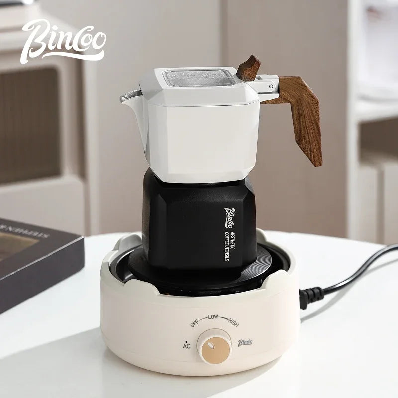 BINCOO Electric Mini Coffee Heater Base Milk Tea Mocha Heating Stove Plate Multifunctional Cooking Pot Oven Furnace Cooker 220V