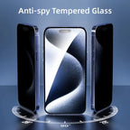 NNBILI 5PCS Anti-peep Screen Protector For iPhone 16 Pro Max 15Pro 14 Plus13 Anti Scratch Privacy Tempered Glass For iPhone 16e
