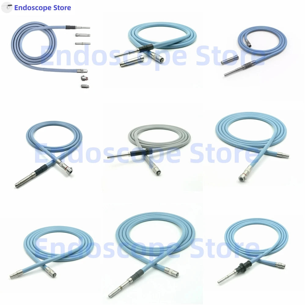High-Transmittance Φ4mm Endoscope Endoscopy Light Source Optical Fibers Cables 1.8m 2m 2.5m 3m Fit All Interface Autoclave