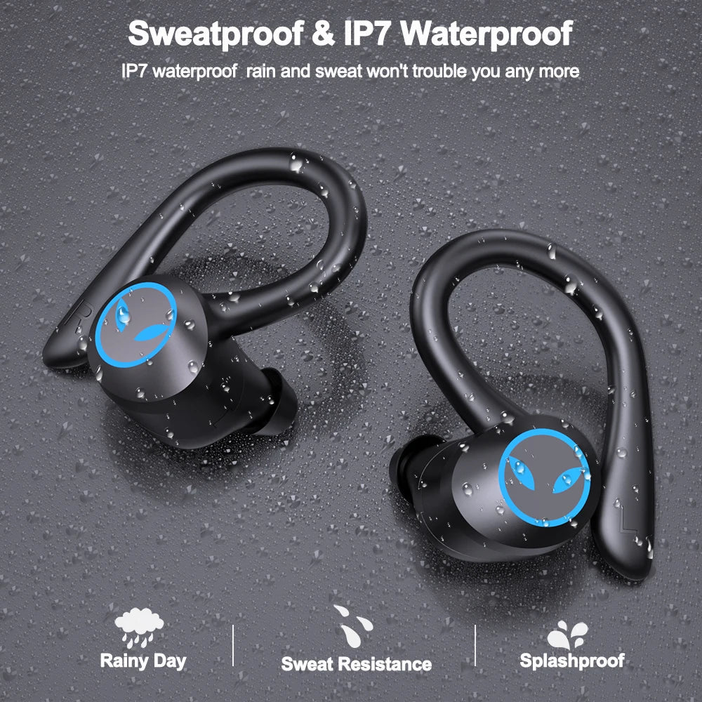 ANC Active Noise Reduction Wireless Bluetooth Earphones Sport Waterproof, Sweatproof, and Ultra Long Battery Life