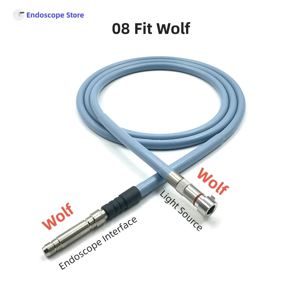 High-Transmittance Φ4mm Endoscope Endoscopy Light Source Optical Fibers Cables 1.8m 2m 2.5m 3m Fit All Interface Autoclave