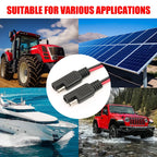 SAE Connector Cable 2 Pin Quick Disconnect Wire Harness for Motorcycle Solar Panel Battery Tender Automotive DC Power Extension