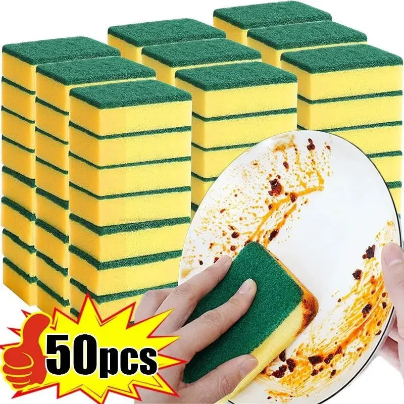 Dish Washing Sponge Dust Cleaning Sponge Scrubber for Kitchen Magic Cleaning Majoc Eraser Sponge Kitchen Scourer Supplies