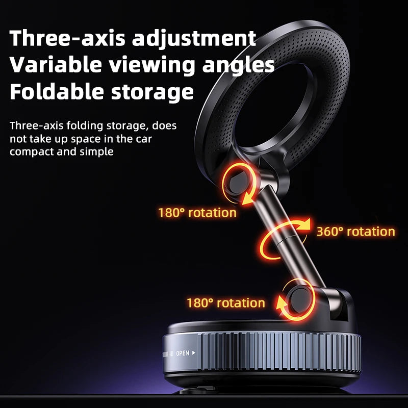X68 Magnetic Phone Holder｜Three-axis Rotation For Free Adjustment｜A Convenient Choice For Multiple Scenarios.
