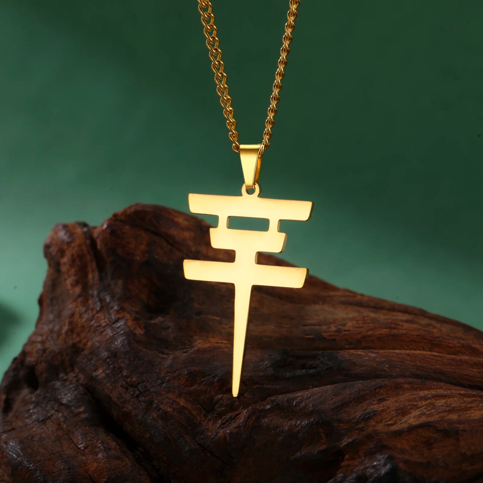 Tokio Hotel Merch Necklace Stainless Steel Band Symbol Pendant Alternative Rock Fan Collar Accessory