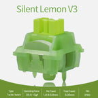 Outemu Silent Peach V3 Switch Lubed Silent Lemon V3 Switches Mechanical Keyboard Linear Tactile 5Pin Paragraph Axis Hot swap