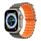Ocean Strap for Apple Watch Ultra 2 Band 49mm 44mm 40mm 45mm 41mm 42mm 46mm 38mm Silicone Bracelet iWatch Series 10 9 SE 8 7 6 5
