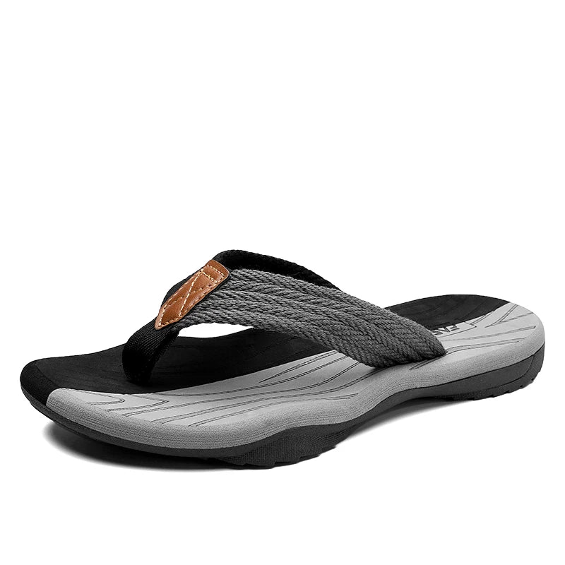 Summer Men Beach Flip Flops Anti-skid Tong Slippers Casual Flat Lightweight Outdoor Chanclas Hombre Chinelo Masculino Klapki