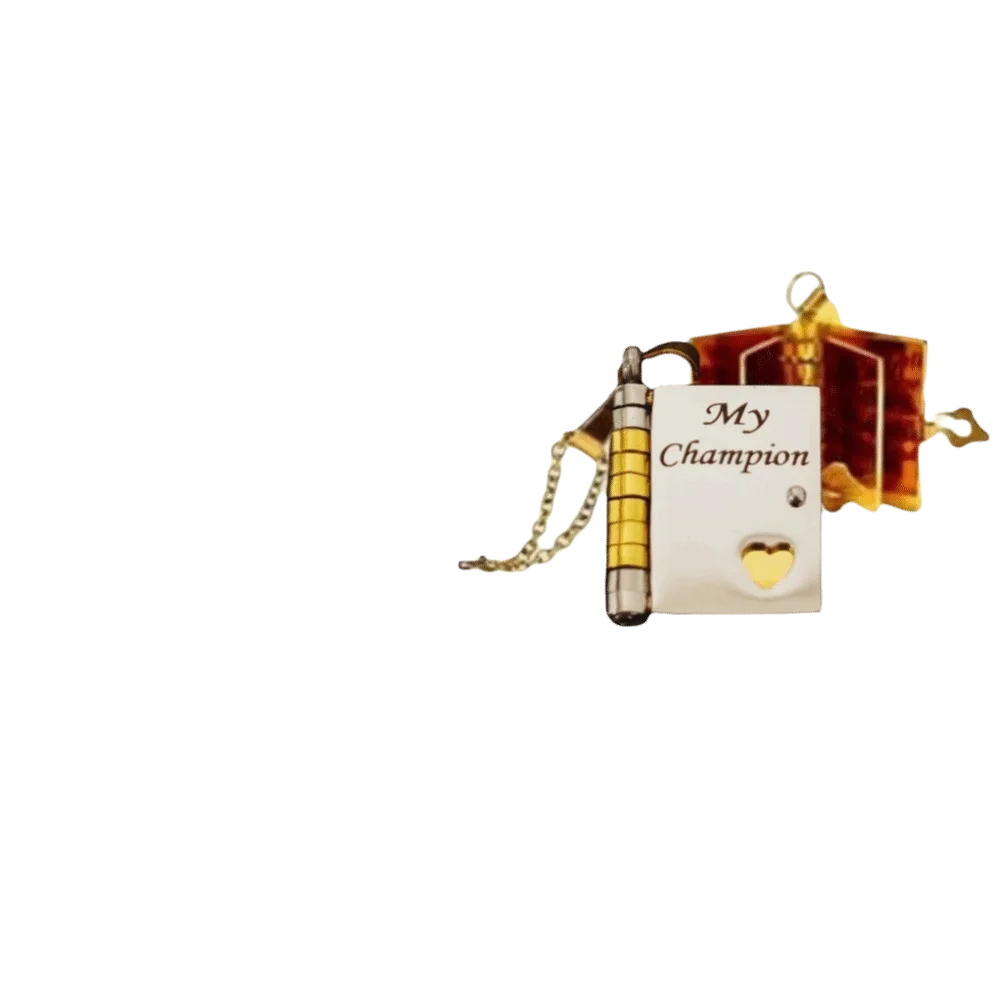 Openable Daughter Book Necklace Stainless Steel Gold Color Message Mini Book Pendant Necklace with Pages of Engraved Information