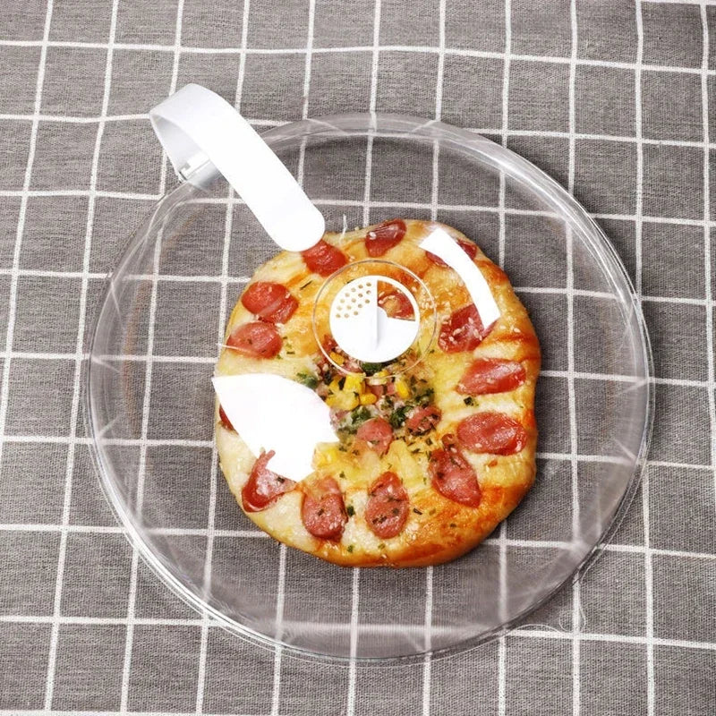 Microwave Splash Cover High Temperature Resistant Microwave Guard Lid Transparent Food Heating Cover Steam Kitchen Accessories