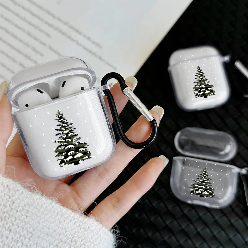 Christmas Tree Polka Dot Pattern Headphone Cover for Airpods 1or2 3 4 Earphone Case for Airpods Pro 2 and Pro Shockproof Cover