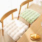 Warm Rabbit Plush Plush Chair Seat Non Slip Thickened Winter Chair Pads Square Chair Seat Pads Home