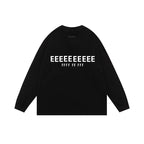 2025 Autumn T shirt Classic Brand Double Line Letter Print Long Sleeve T shirt Fashion Streetwear Cotton T shirt Crew Neck Tees