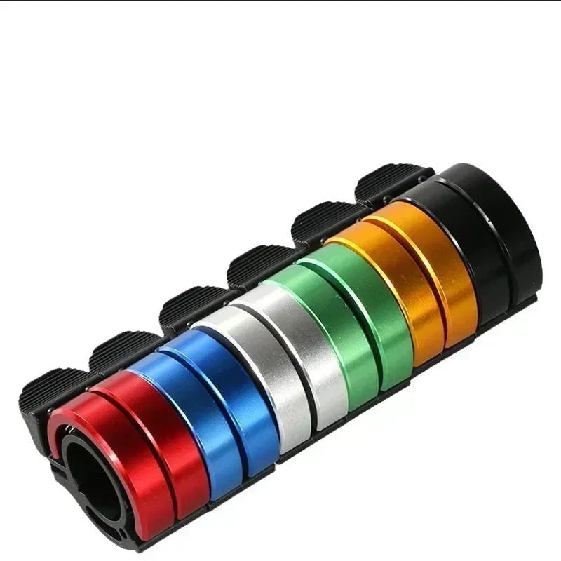 Red Aluminum Double Bicycle Bell - Loud Clear Sound for 22/31.8mm Handlebars MTB & City Bike Safety Accessory