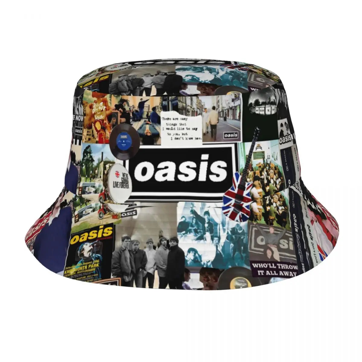Hot Summer Headwear British Music Definitely Maybe Merchandise Bucket Hat Unisex Hot Sun Hats O-Oasis Ispoti Fishing Caps Hiking