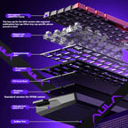 AULA WiN60/68 HE PRO MAX Mechanical Keyboard Magnetic Switch RT Gaming Esport Valorant Custom Wired 1600 RGB 0.01mm 8kHz 0.02mm