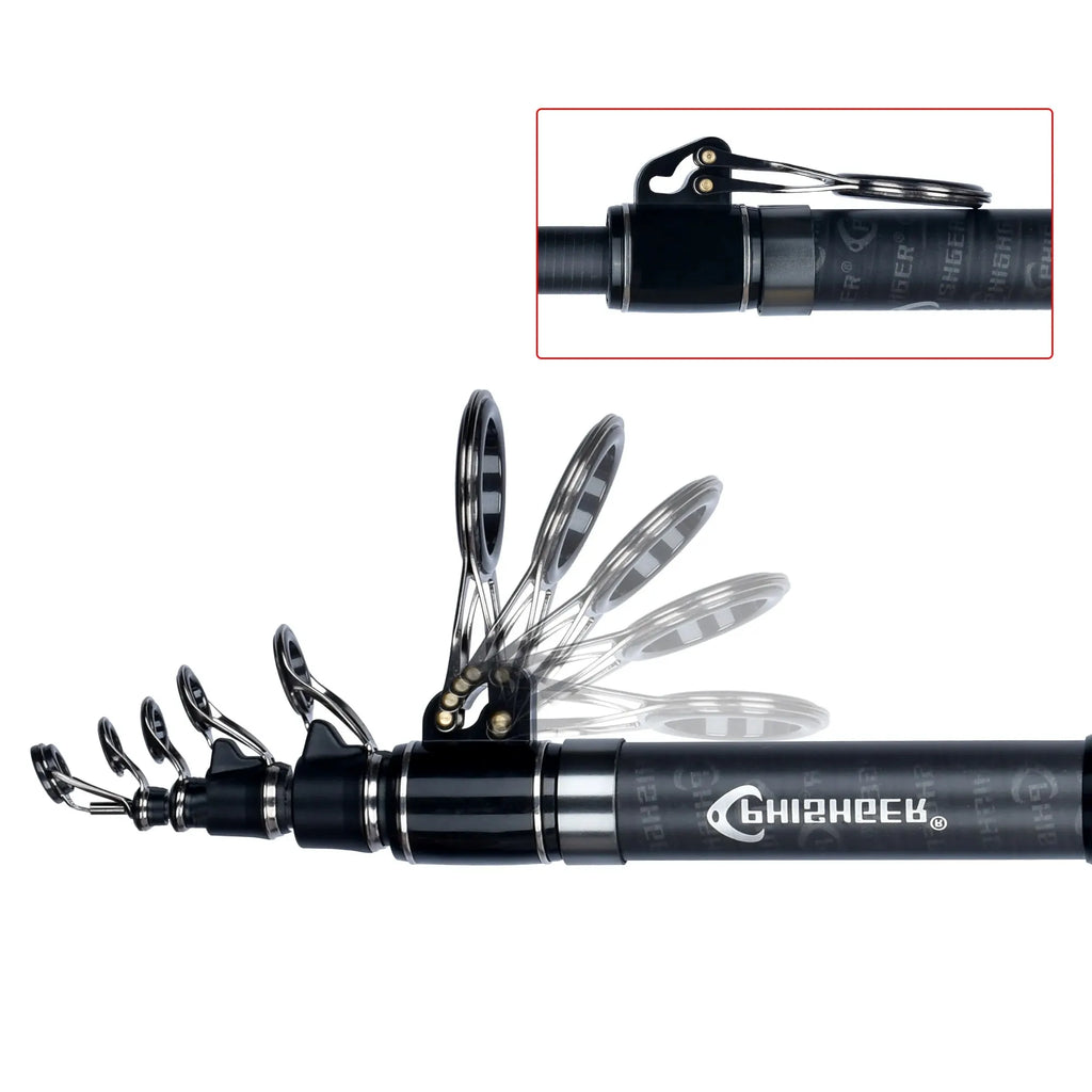 PHISHGER Telescopic Surf Spinning Rod 3.6/4.2/4.5m Power80-150g 30T Carbon Travel Surfcasting Shore Casting Biutifu Fishing Pole