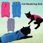 Cat Neutering Suit Comfortable Cat Recovery Suit Adjustable Cat Anti-licking Sterilization Clothes Pet Supplies Body Strap Vest