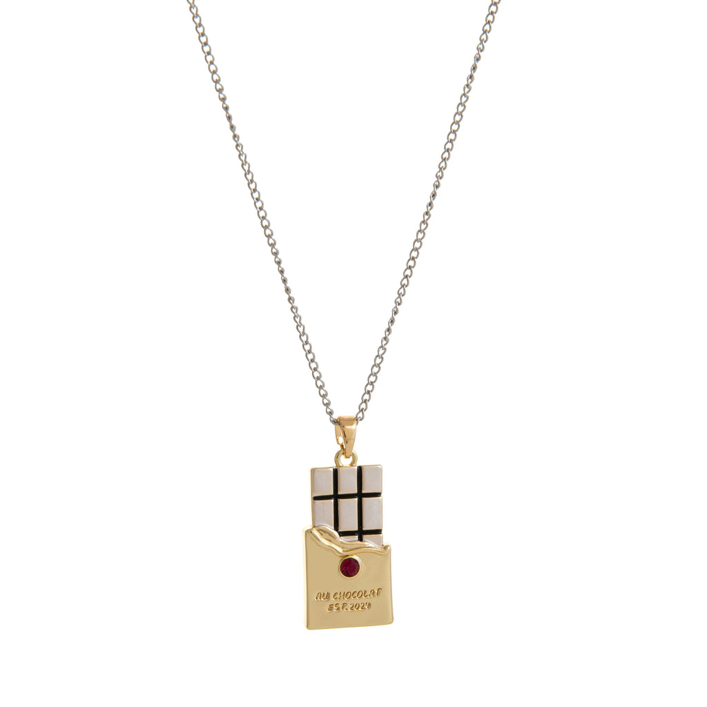 18K gold-plated ladies' cute food, fun Y2K dessert pendant necklace suitable for girls and teenagers