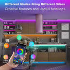 1-30M 5V USB Bluetooth LED Strip Light SMD 5050 5V RGB Flexible LED Strip Bluetooth APP Control Color Change For TV background