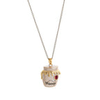 18K gold-plated ladies' cute food, fun Y2K dessert pendant necklace suitable for girls and teenagers