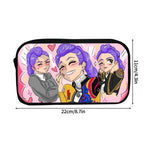 Large Capacity Demon Hunter Pencil Case Cartoon Stationery Organizer Pouch Back to School Pen Bag Makeup Bag Supplies