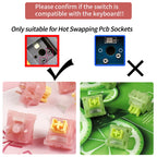 Outemu Silent Peach V3 Switch Lubed Silent Lemon V3 Switches Mechanical Keyboard Linear Tactile 5Pin Paragraph Axis Hot swap