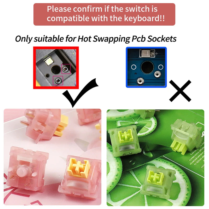 Outemu Silent Peach V3 Switch Lubed Silent Lemon V3 Switches Mechanical Keyboard Linear Tactile 5Pin Paragraph Axis Hot swap