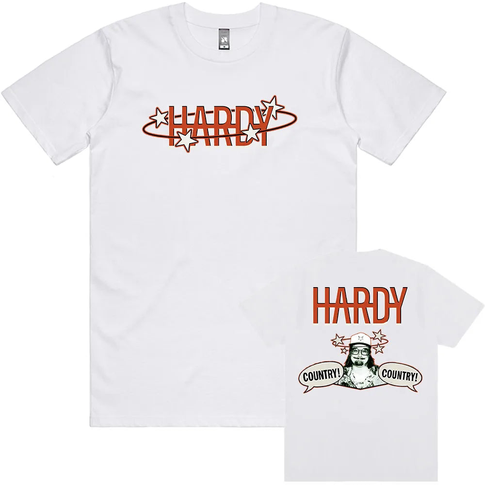 HARDY COUNTRY! COUNTRY! T-shirt Short Sleeve Fashion Male Tshirts 2025 NEW Album Graphic T Shirt Unisex Streetwear Grunge Tees