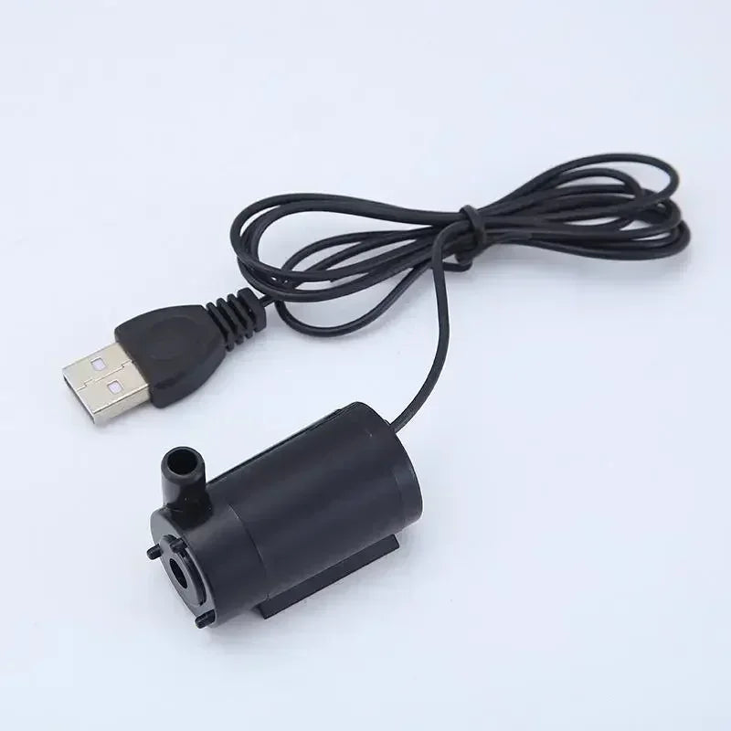 Silent 5V Submersible Pump USB  Cable DC Low Voltage Motor Pump Portable Hydroponics Fish Tank Circulating Water Crafts Fountain